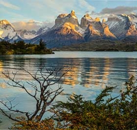 mountains and lake